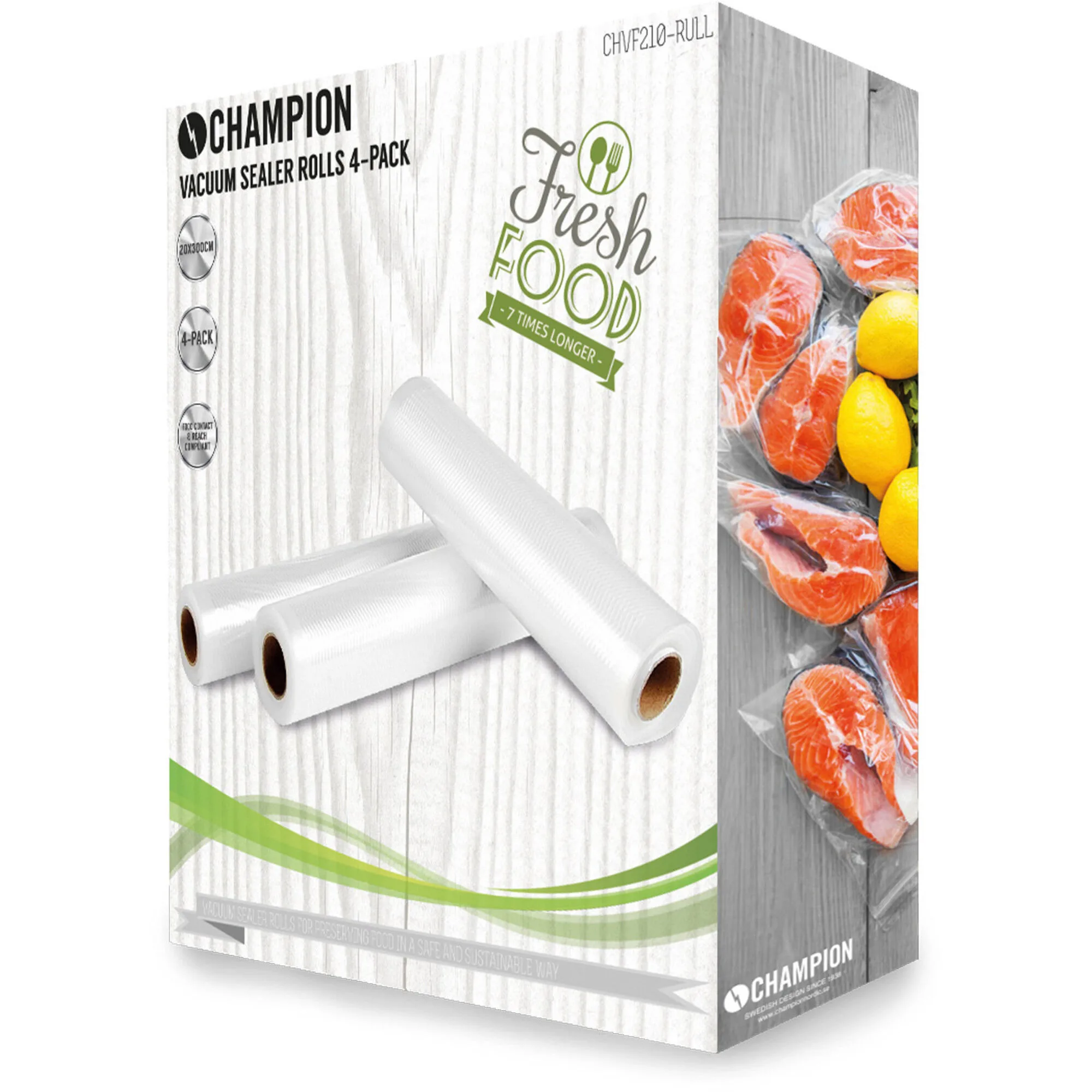 Champion Rullplast 20 × 300 cm, 4 rullar